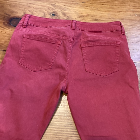 CLOTH & STONE 28 Red Skinny Jeans Brushed Cotton - Picture 7 of 7